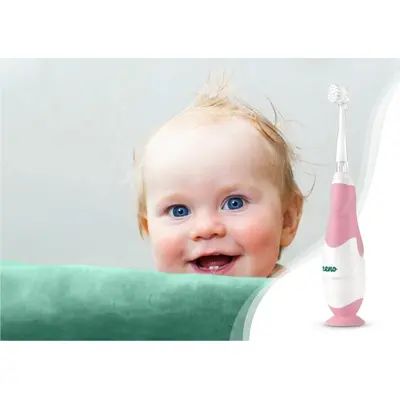 Neno denti pink &ndash; periuță de dinți electrică de la 3 la 36 luni nen-bab-sc002