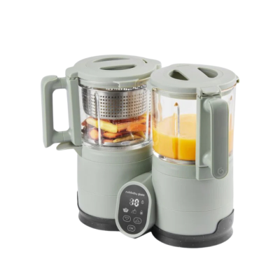 Babymoov - robot multifunctional nutribaby glass 4 in 1 din sticla si otel inoxidabil celadon green bbba001138