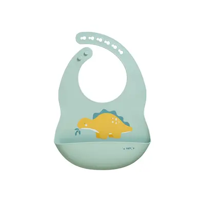 Baveta Din Silicon Cu Buzunar, Ajustabila,   Party   - Dinos Mint Pjb16623