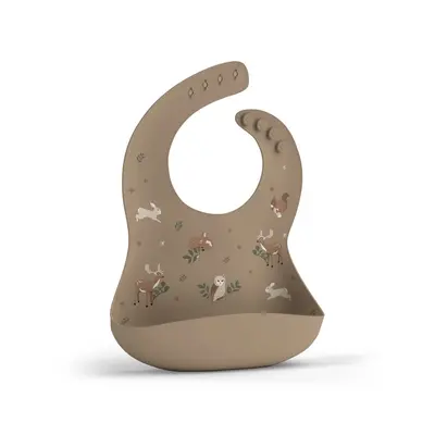 Baveta Din Silicon Cu Buzunar, Ajustabila, Animals Garden Pjbbs_ag