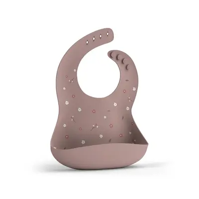 Baveta Din Silicon Cu Buzunar, Ajustabila, Peony Pjbbs_p