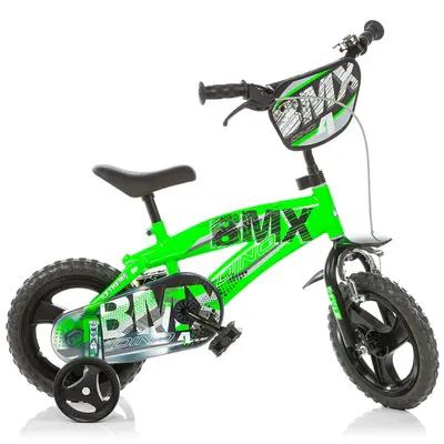 Bicicleta pentru copii BMX DB-125XL-01 Dino Bikes, 12 inch, verde SUPDB-125XL-01