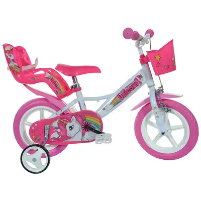 Bicicleta pentru copii Unicorn DB-124RL-UN Dino Bikes, 12 inch SUPDB-124RL-UN
