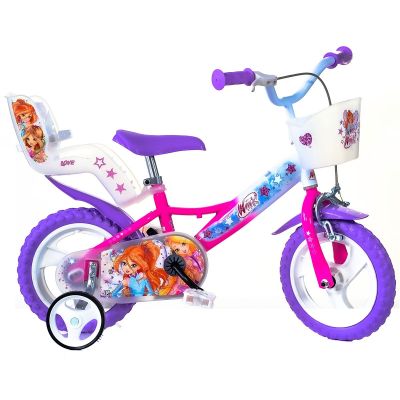 Bicicleta pentru copii Winx DB-124RL-WX7 Dino Bikes, 12 inch SUPDB-124RL-WX7