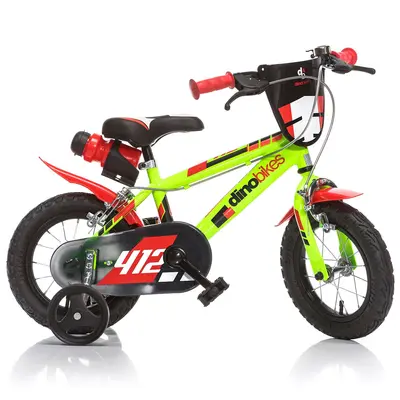 Bicicleta pentru copii model 412 DB-412US-03 Dino Bikes, 12 inch, verde SUPDB-412US-03