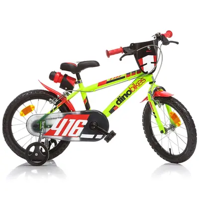 Bicicleta pentru copii model 416 DB-416US-03 Dino Bikes, 16 inch, verde SUPDB-416US-03