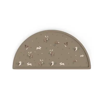 Covoras Pentru Diversificare, Din Silicon, Fara Bpa, Forma Semicirculara 45,5 Cm Si 23 Cm, Animals Garden Pjbcssm_ag