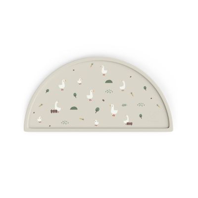 Covoras Pentru Diversificare, Din Silicon, Fara Bpa, Forma Semicirculara 45,5 Cm Si 23 Cm, Goose Family Pjbcssm_gf