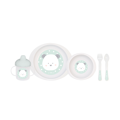 Set Complet De Masa, 5 Piese,   Jungle Party,   Mint Pjb52825