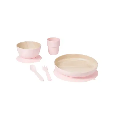 Set Complet De Masa, 5 Piese, Cu Ventuza,   Nordic   Rose Pjb50542
