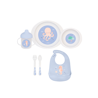 Set Complet De Masa, 6 Piese,   Ocean Life   Blue Pjb5286