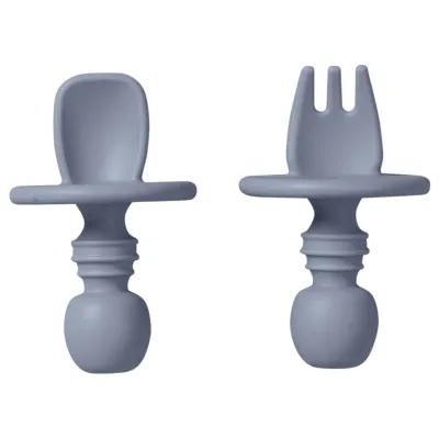 Set Tacamuri Pentru Autodiversificare, Protectie Anti-inec, Silicon, Rezistent La Cazaturi + 4 Luni, Cutlery Blue Pjb17475