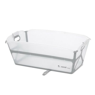 Cadita de baie cu pliere ultra-compacta, Jane, Oasis, Cu doua manere, 68 x 42 x 26 cm, Conform cu standardul european de siguranta EN 17072:2018, White BYN8420421090916
