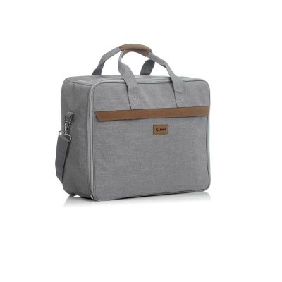 Geanta de voiaj spital, Jane, Cu compartiment impermeabil, 41 x 50 x 7 cm, Dim Grey BYN8420421089248