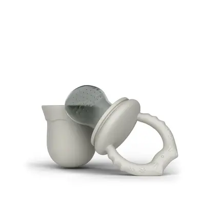 Suzeta Cu Alimentator Pentru Diversificarea Alimentatiei, Din Silicon, Fara Bpa, Bps, Pvc Si Ftalati, Cream Pjbsuz_c