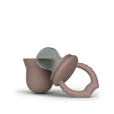 Suzeta Cu Alimentator Pentru Diversificarea Alimentatiei, Din Silicon, Fara Bpa, Bps, Pvc Si Ftalati, Rose Pjbsuz_r