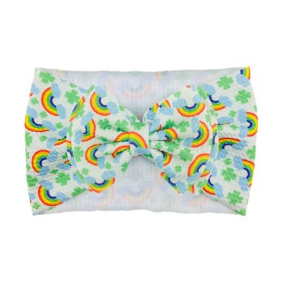 Bentita lata cu funda si imprimeu - model 13 mdh14-13-cd3