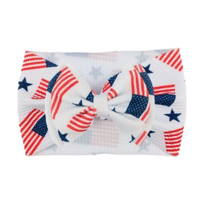 Bentita lata cu funda si imprimeu - model 19 mdh14-19-cd3