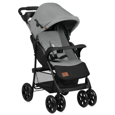 Carucior sport, Lionelo, Emma Plus, Cu tavita, 2 Suporturi pentru pahar, Geanta accesorii, Conform cu standardul european de securitate EN1888-1, Gri BYNLO-EMMA PLUS_GREY_DOVE