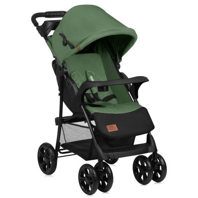 Carucior sport, Lionelo, Emma Plus, Cu tavita, 2 Suporturi pentru pahar, Geanta accesorii, Conform cu standardul european de securitate EN1888-1, Verde BYNLO-EMMA PLUS_GREEN_EMERALD