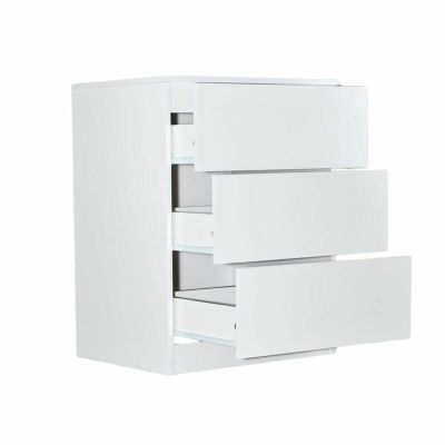 Comoda, Qmini, Wladi, Cu masa pentru infasat demontabila, Cu 3 sertare, Din pal+placa HDF, Alb BYN6426972027014