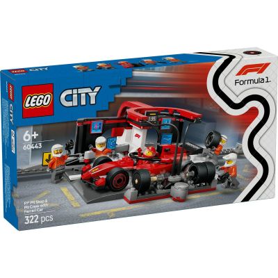LEGO CITY BOXA SI MECANICI F1 CU MASINA FERRARI 60443 VIVLEGO60443