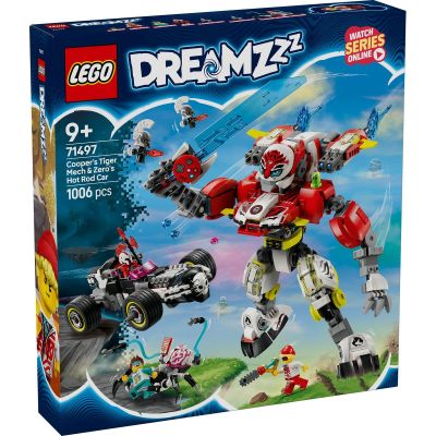 LEGO DREAMZZZ ROBOTUL TIGRU AL LUI COOPER SI MASINA HOT ROD A LUI ZERO 71497 VIVLEGO71497