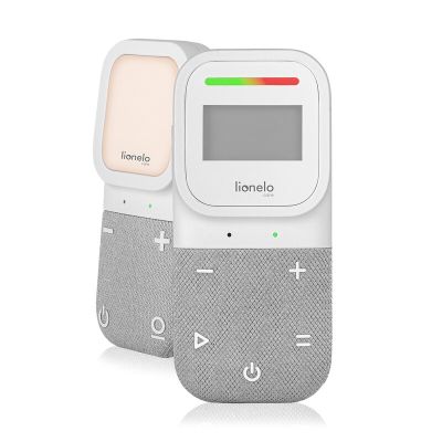Monitor, Lionelo, Babyline 2.3, Comunicare bidirectionala, Cantece de leagan, sunete ambientale si zgomote din natura, Cu Vibratii si LED-uri, Cu senzor temperatura, Cu raza de actiune 70/400m, Portabil, Alb BYNLOC-BABYLINE_2.3
