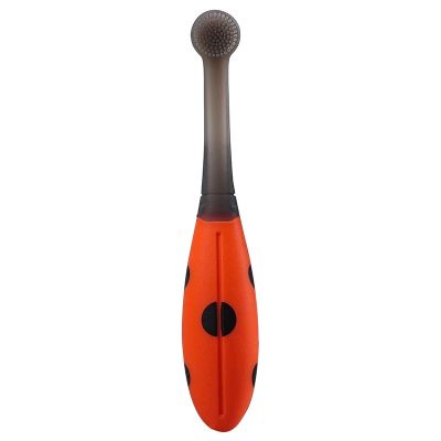 Periuta de dinti din silicon pentru antrenament, 6 luni+, Mombella, Buburuza KRTM01403