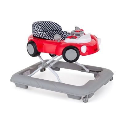 Premergator, Feedo, Pliabil, Cu panou de joaca inclus, Cu inaltime reglabila in 3 pozitii, Cu sistem de franare, Dezvolta abilitatile motorii si senzoriale, Greutate maxima suportata 12 kg, 6 luni+, Red BYN223210