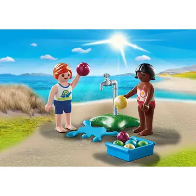 Playmobil - Figurine Copii Cu Baloane De Apa ARTPM71166