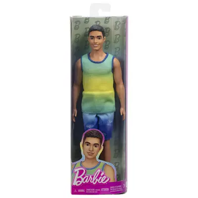 BARBIE PAPUSA BAIAT FASHIONISTAS BRUNET CU MAIOU OMBRE SI PANTALONI SCURTI DE BLUGI VIVMTDWK44_HYV00