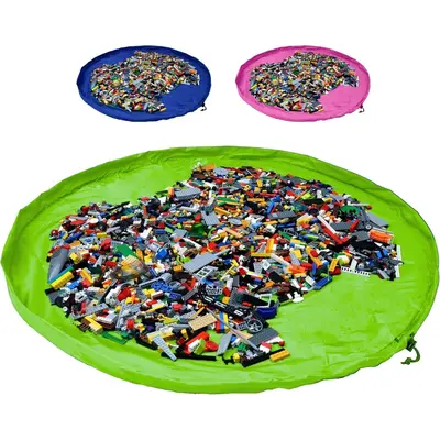 Covoras de joaca si saculet de jucarii 2 in 1 - Verde JEMdrl_covverde