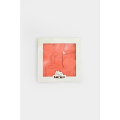 Cutie 4 piese pentru nou nascut - 100% bumbac organic - Portocaliu, BabyCosy JEMBC-CSYM26506