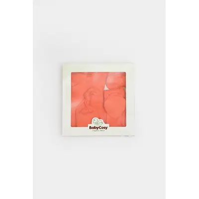 Cutie 4 piese pentru nou nascut - 100% bumbac organic - Portocaliu, BabyCosy JEMBC-CSYM26506