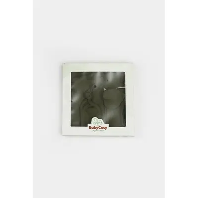 Cutie 4 piese pentru nou nascut - 100% bumbac organic - Verde, BabyCosy JEMBC-CSYM26505