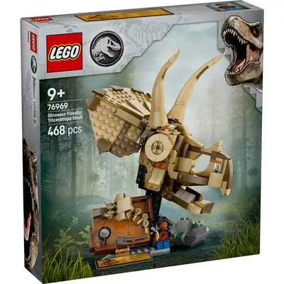 LEGO JURASSIC WORLD FOSILE DE DINOZAUR CRANIU DE TRICERATOPS 76969 VIVLEGO76969