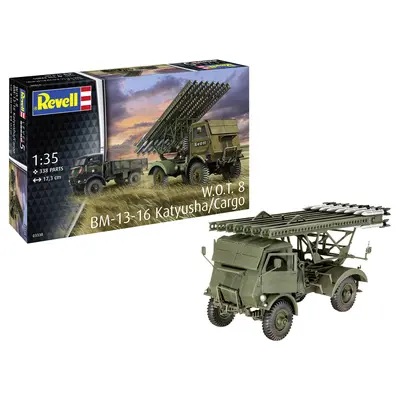 Macheta militara lansator rachete BM-13-16 on W.O.T. 8 chassis VRNRV03338