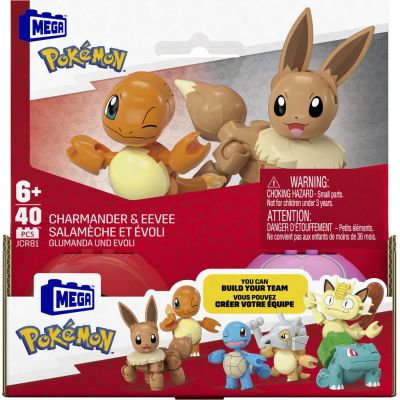 POKEMON MEGA SET DOUA BILE CHARMANDER SI EEVEE 40 PIESE VIVMTHXP11_JCR81