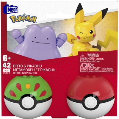 POKEMON MEGA SET DOUA BILE DITTO SI PIKACHU 42 PIESE VIVMTHXP11_JCT43