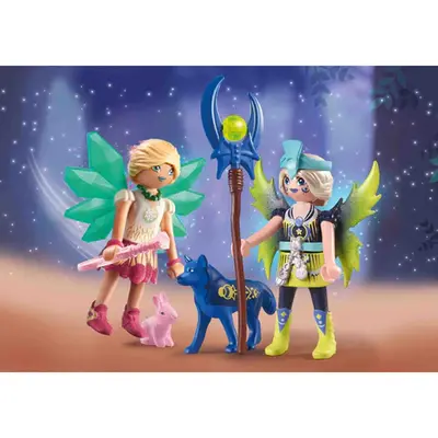 Playmobil - Crystal Fairy Si Moon Fairy Cu Animalute De Suflet ARTPM71236