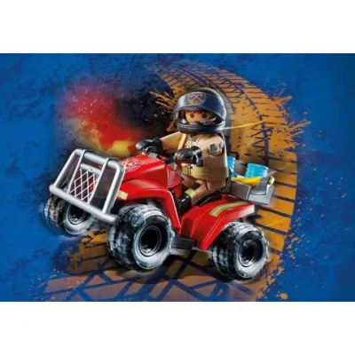 Playmobil - Vehicul Pullback Pompieri ARTPM71090