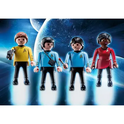 Playmobil - Set 4 Figurine De Colectie Star Trek ARTPM71155