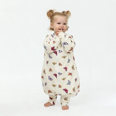 Sac de dormit cu picioruse si maneci, Butterfly Dreams, 70 cm, 3 Tog - Iarna KDESDPBD7003
