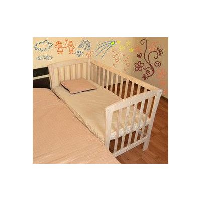 Patut pentru bebe junior Mos Ene natur, nu include saltea - MES006