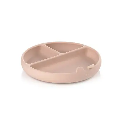 Farfurie BLW, Din silicon, Cu ventuze, 17 x 17 x 4 cm, BPA Free, Pale BYN8420421089347