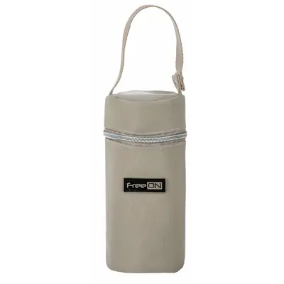 Geanta biberon, FreeON, Single Style, Pentru 1 biberon, Mentine continutul atat cald, cat si rece, Beige BYN82078