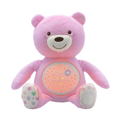 Jucarie cu proiectie Chicco Ursuletul bebelus, roz, 0luni+ CHC0801510-1