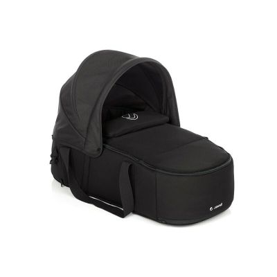 Landou portabil, Jane, Montare in carucior, Cu manere, Cu salteluta, 95% materiale reciclate cu protectie UPF50, 67x29.5x43 cm, 0-9 Kg, Cold Black BYN8420421085929