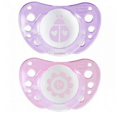 Suzeta Chicco s. Physio Air, forma anat., 0-6 luni, 2buc, roz CHC75030-7_PINK